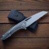 1-1 CPM® S125V Titanium Folding Knife – Handmade by Blacksmith Andrew – Frame Lock – USA-Market® Exclusive