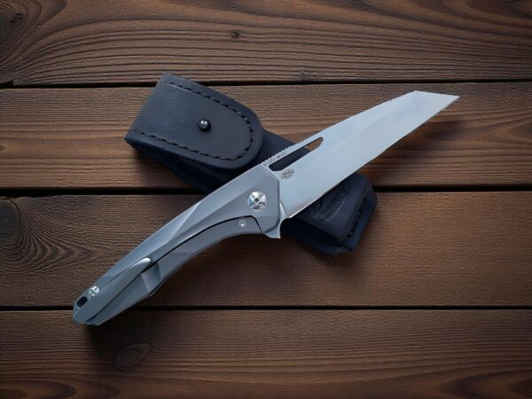 1-1 CPM® S125V Titanium Folding Knife – Handmade by Blacksmith Andrew – Frame Lock – USA-Market® Exclusive