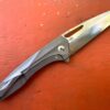 11-1 CPM® S125V Titanium Folding Knife – Handmade by Blacksmith Andrew – Frame Lock – USA-Market® Exclusive