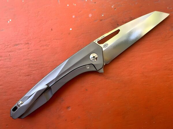 11-1 CPM® S125V Titanium Folding Knife – Handmade by Blacksmith Andrew – Frame Lock – USA-Market® Exclusive