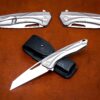 2-1 CPM® S125V Titanium Folding Knife – Handmade by Blacksmith Andrew – Frame Lock – USA-Market® Exclusive