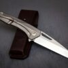 5-1 CPM® S125V Titanium Folding Knife – Handmade by Blacksmith Andrew – Frame Lock – USA-Market® Exclusive