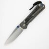 Large Sebenza 31 - Black Canvas Micarta Inlay - Drop Point CPM MagnaCut Blade - Blue Double Thumb Lugs