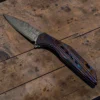 CPM® REX121 – Andrew Blacksmith San Mai Damascus EDC Folding Knife | Premium Handmade Everyday Carry Knife