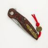Shirogorov 111 Ignis – Closed View with Pocket Clip Shirogorov 111 Ignis closed folding knife with titanium pocket clip