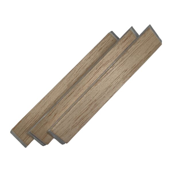 3 USA-Market® Balsa Wood Strops on Aluminum Blank – for Diamond Stropping Compound, Apex / TSPROF / SHARP X Compatible
