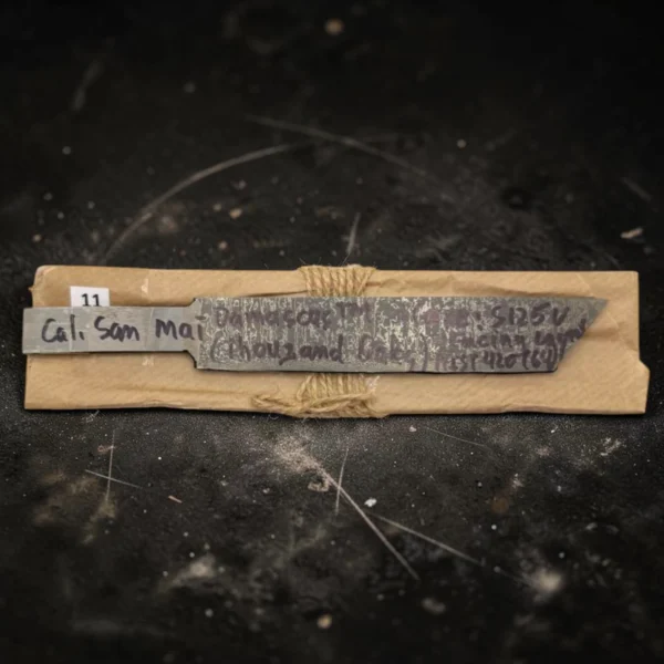 11.2 California San Mai Steel #11 – Hand-Forged Vanadis 10 Core | 64 Layer Stainless Damascus Knife Blank