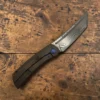 2 Seraphim Knives Yakuza Custom Folding Knife – Laminated Blade, Titanium & Mammoth Tusk Inlay
