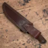 4 Dedyukhin Handmade Bowie Knife M398 Custom №1 – Full Tang Fixed Blade, Stabilized Wood Handle & Leather Sheath, USA-Market®