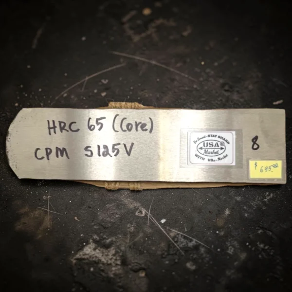 8.1 California San Mai Steel #8 – Hand-Forged Vanadis 10 Core | 64 Layer Stainless Damascus Knife Blank