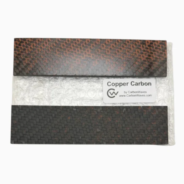 14 CarbonWaves Copper Carbon Fiber Knife Scales — Set of 2, 1/8″ (3.18 mm)
