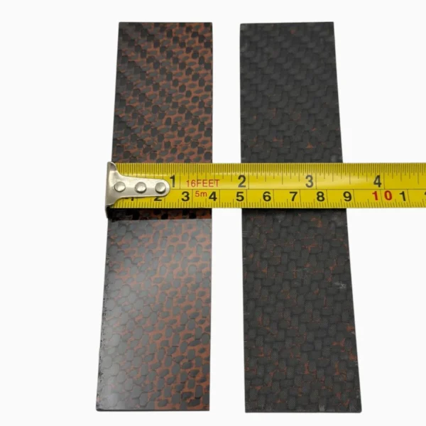 16 CarbonWaves Copper Carbon Fiber Knife Scales — Set of 2, 1/8″ (3.18 mm)