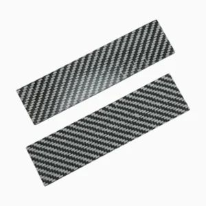 17 CarbonWaves Black & White Carbon Fiber Knife Scales — Set of 2, 1/8″ (3.2 mm)