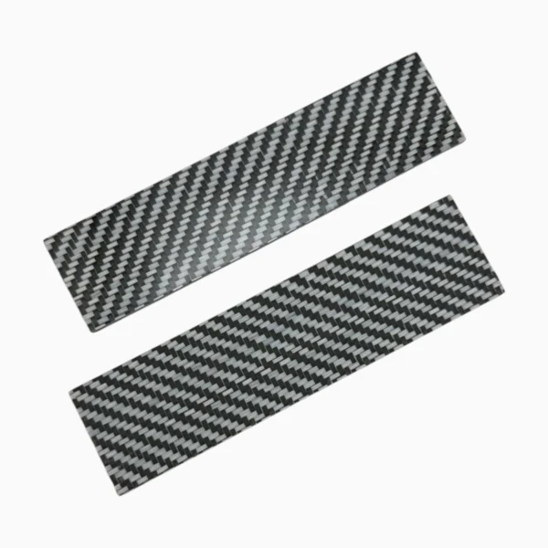 17 CarbonWaves Black & White Carbon Fiber Knife Scales — Set of 2, 1/8″ (3.2 mm)