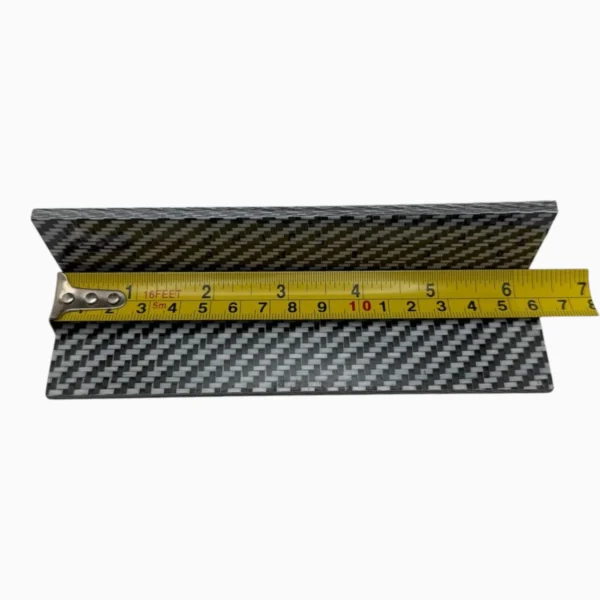 19 CarbonWaves Black & White Carbon Fiber Knife Scales — Set of 2, 1/8″ (3.2 mm)