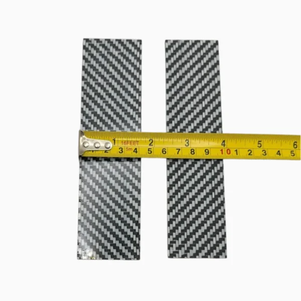 20 CarbonWaves Black & White Carbon Fiber Knife Scales — Set of 2, 1/8″ (3.2 mm)
