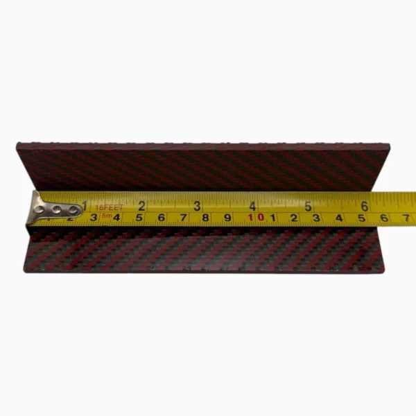 27 CarbonWaves Red & Black Carbon Fiber Knife Scales — Set of 2, 1/8″ (3.2 mm)