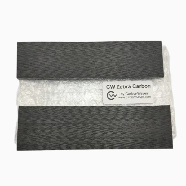 30 CarbonWaves Zebra Carbon Fiber Knife Scales — Set of 2, 1/8″ (3.2 mm)