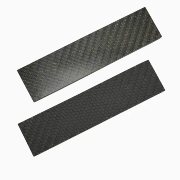 37 CarbonWaves Brass Carbon Fiber Knife Scales — Set of 2, 1/8″ (3.18 mm)