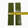 4 CarbonWaves Lime & Black Carbon Fiber Knife Scales — Set of 2, 1/8″ (3.2 mm)